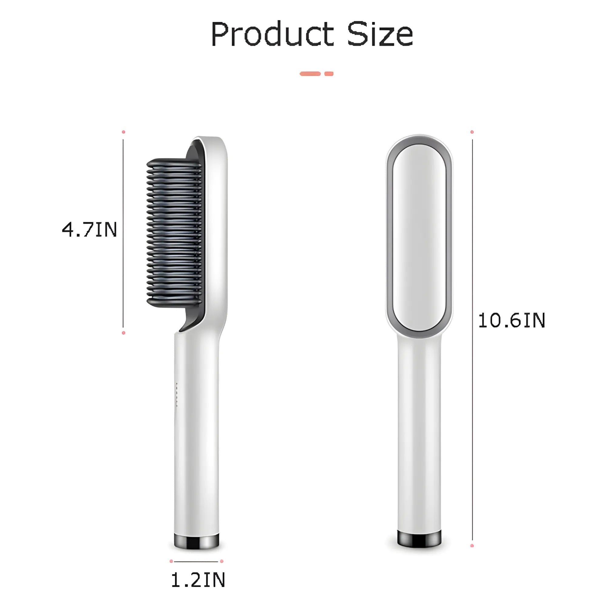 Cepillo Alisador Eléctrico Profesional | Tecnología Iónica Antifrizz y Calentamiento PTC | 5 Niveles de Temperatura | Alaciado Perfecto en 10 Segundos