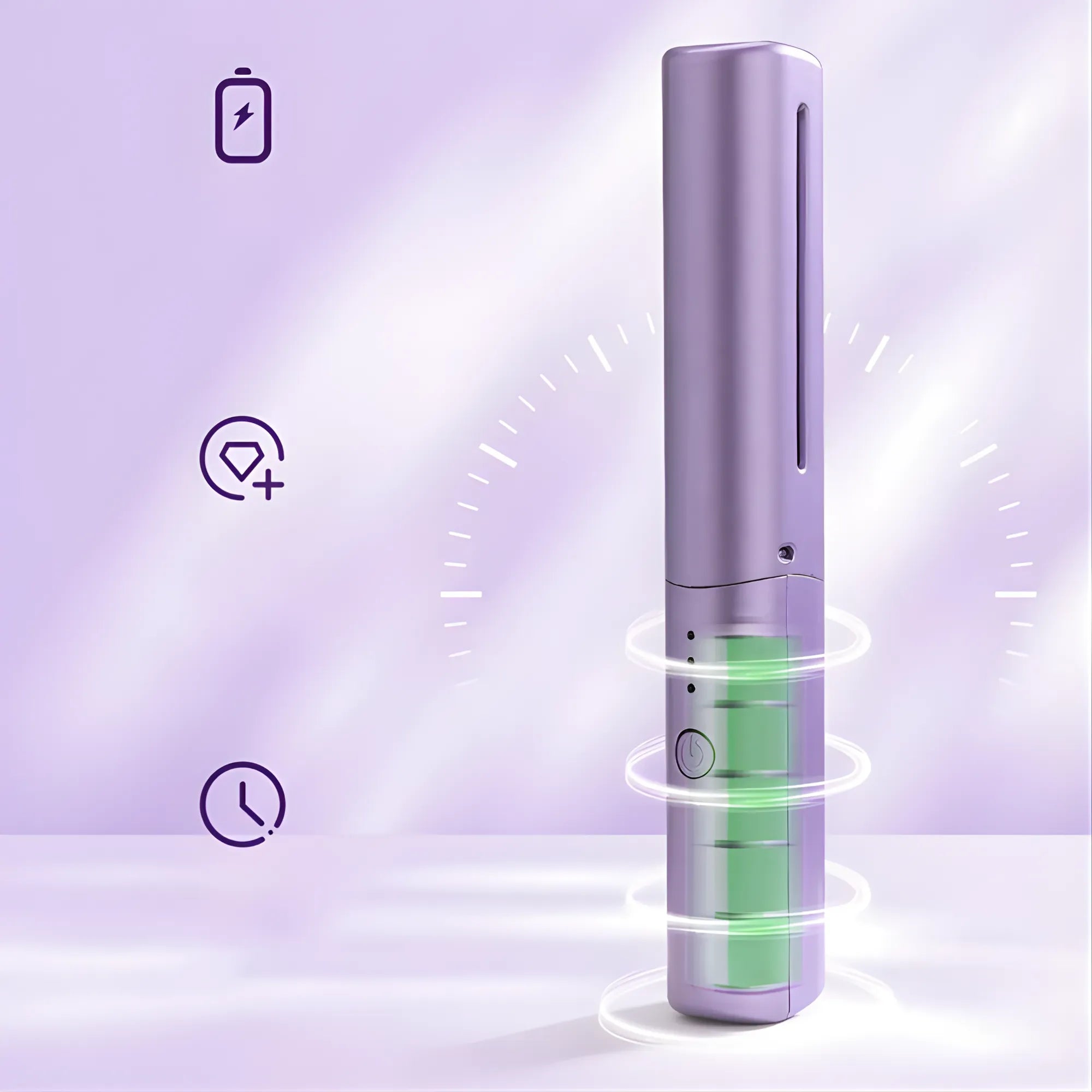 Peine Alisador Inalámbrico Winner | Mini Cepillo Térmico Portátil con Recubrimiento Cerámico e Iones Negativos | 3 Niveles de Temperatura para Todo Tipo de Cabello