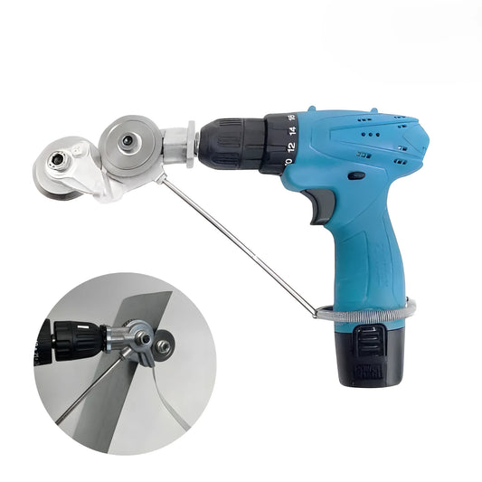 Adaptador Cortador de Lámina para Taladro | Cizalla de Metal Profesional para Hierro, Acero, Cobre y Aluminio | Corte Preciso y Seguro hasta 1.5mm