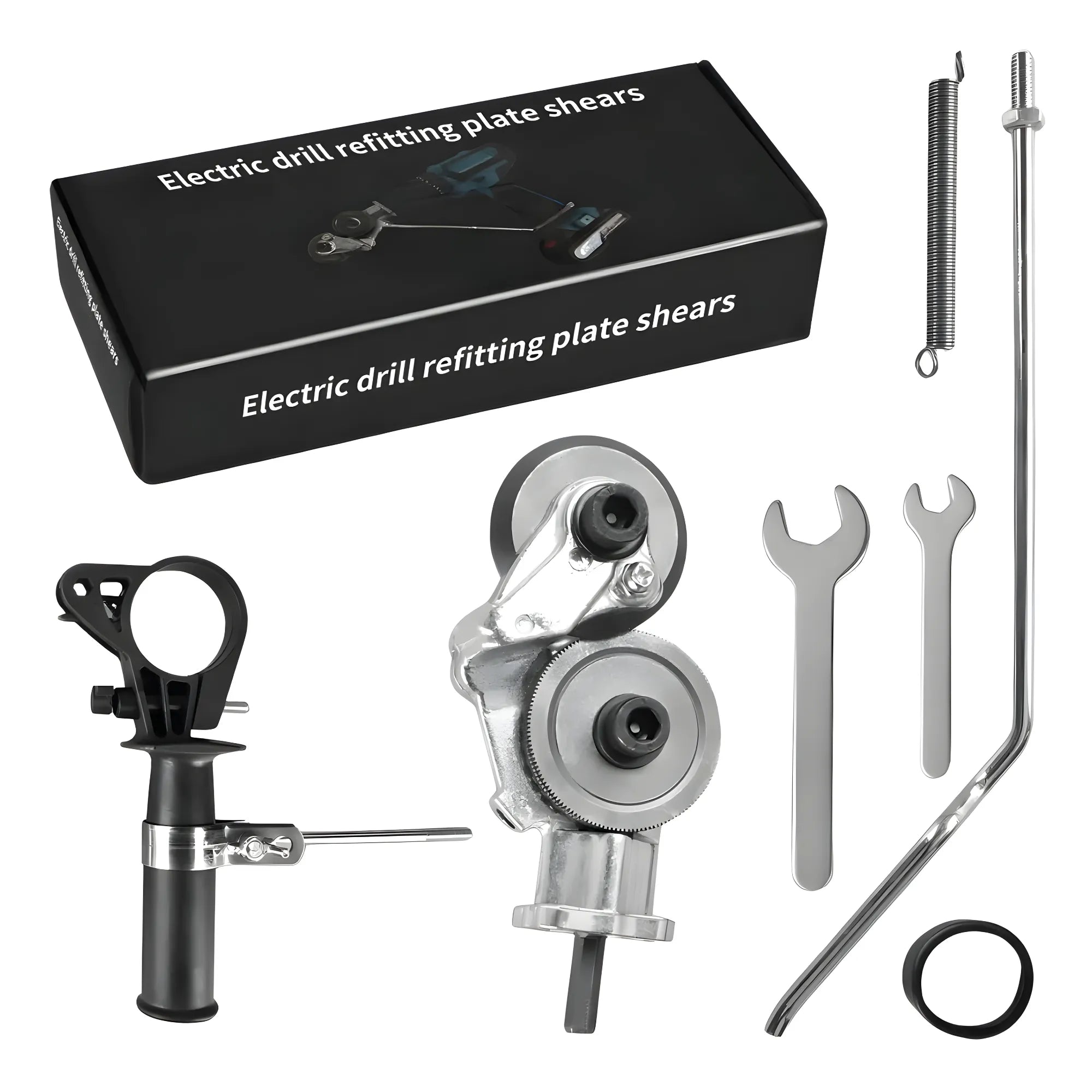 Adaptador Cortador de Lámina para Taladro | Cizalla de Metal Profesional para Hierro, Acero, Cobre y Aluminio | Corte Preciso y Seguro hasta 1.5mm