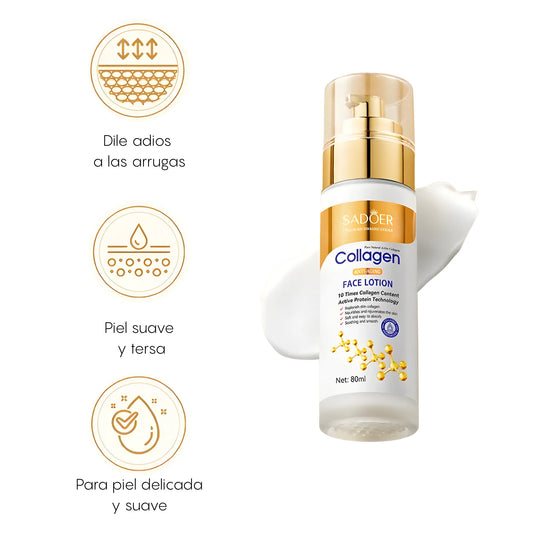 Crema Corporal de Colágeno Antiedad 80ml | Loción Hidratante con Ácido Hialurónico y Ceramidas para Firmeza y Elasticidad