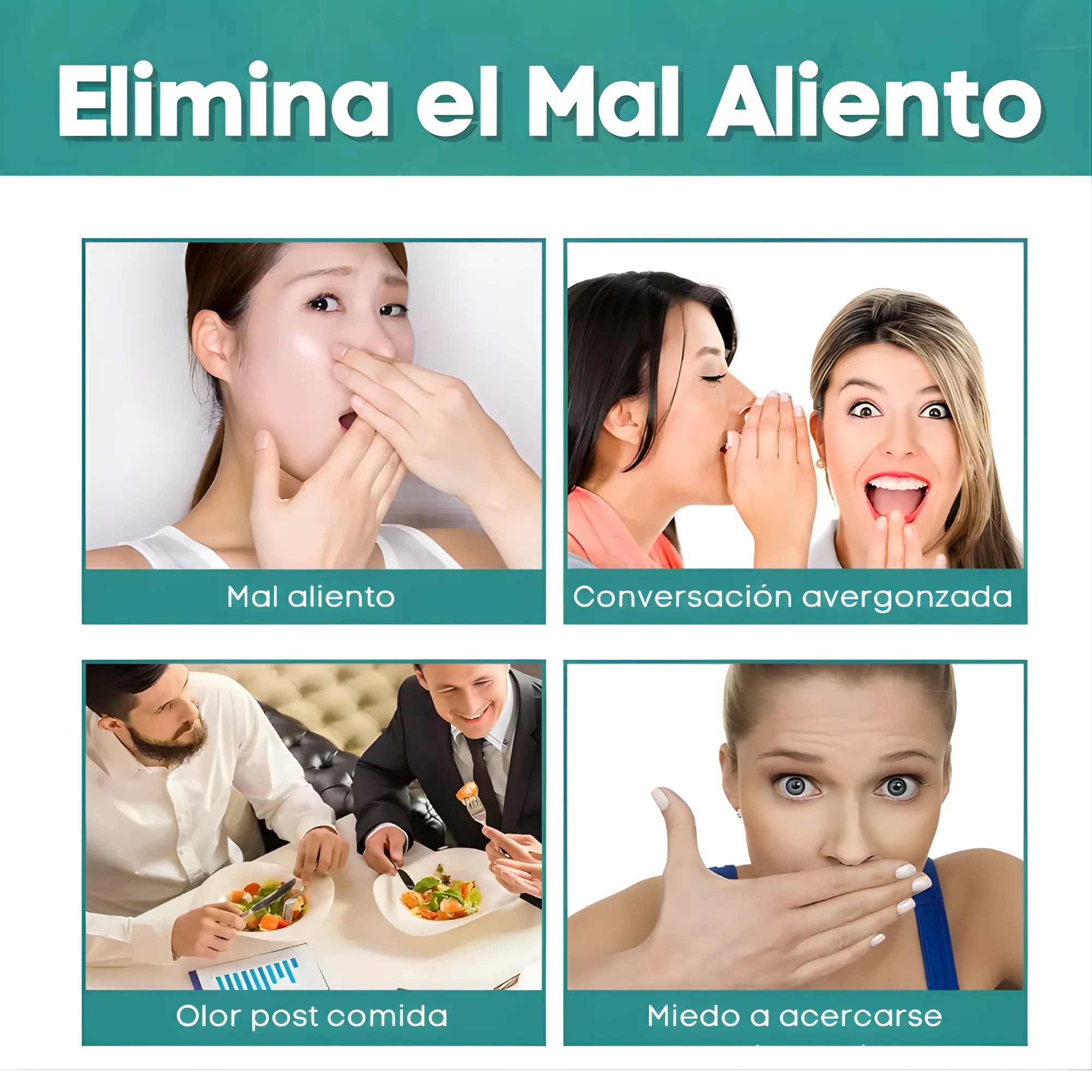 Kit 2x1 Esencia Bucal para el Mal Aliento | Gotas Concentradas de Menta con Aceites Naturales | Aliento Fresco por 8 Horas