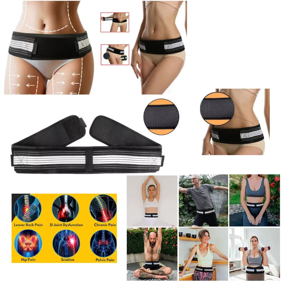 Faja Cinturilla Premium Abdominal | Cinturón de Compresión Lumbar para Ciática y Hernias | Moldeador Reafirmante de Cintura | Soporte de Columna Dual