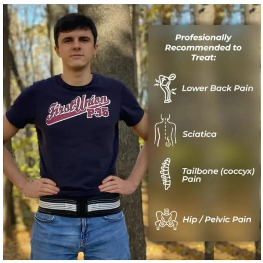 Faja Cinturilla Premium Abdominal | Cinturón de Compresión Lumbar para Ciática y Hernias | Moldeador Reafirmante de Cintura | Soporte de Columna Dual