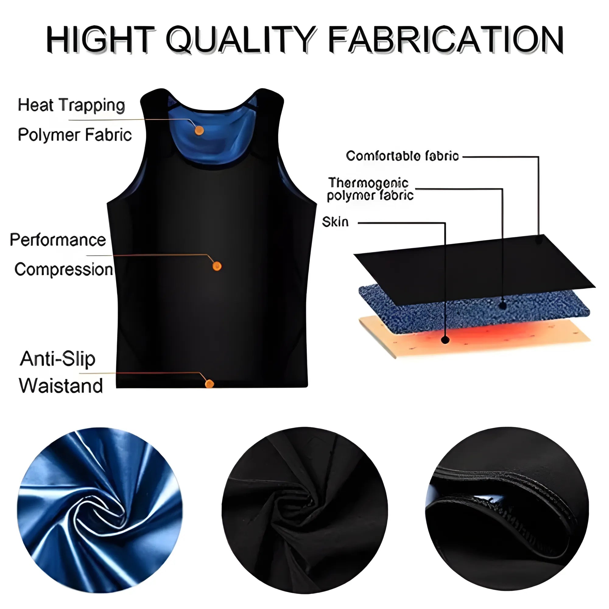 Faja Sauna para Hombre Chaleco Moldeador Térmico | Faja de Compresión Abdominal para Sudoración Extrema | Quema de Calorías y Soporte Muscular | Efecto Vientre Plano Inmediato