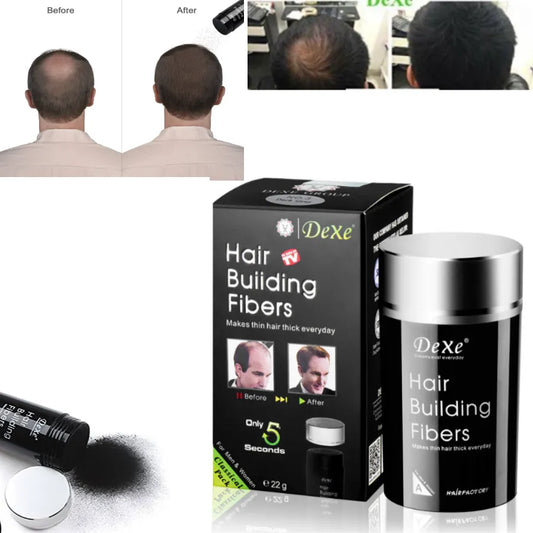 Fibras Capilares Dexe 22g | Maquillaje Capilar para Calvicie y Cabello Fino | Resultado Natural e Instantáneo | Resistente al Agua y Viento