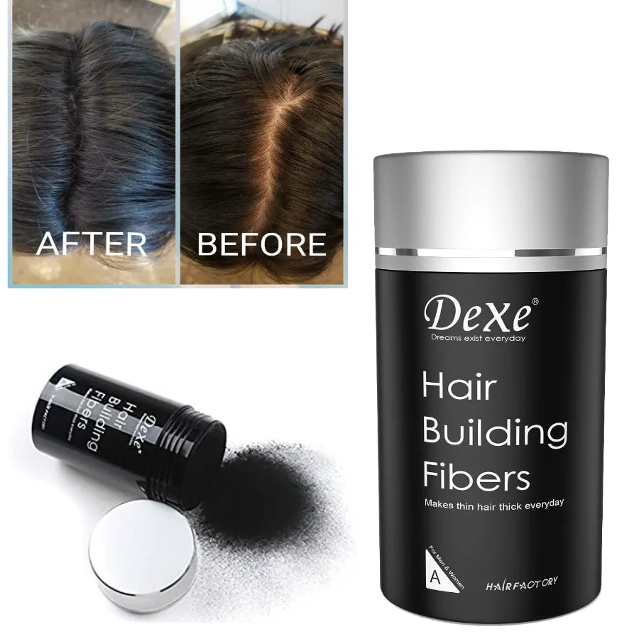Fibras Capilares Dexe 22g | Maquillaje Capilar para Calvicie y Cabello Fino | Resultado Natural e Instantáneo | Resistente al Agua y Viento