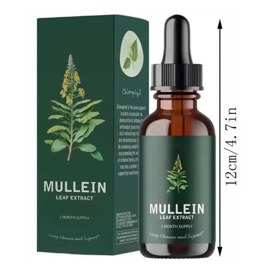 Mullein Gotas Limpieza Pulmonar Betterlung | Extracto de Gordolobo con Clorofila para Soporte Respiratorio | Tintura Natural para Alivio de Vías Respiratorias y Bienestar Pulmonar