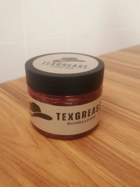 Restaurador de Cuero TEXGREASE 150g | Crema Reparadora de Color, Nutriente y Protector para Sofás, Autos y Calzado