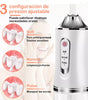 Irrigador Bucal Eléctrico Portátil 220ml | Limpiador de Dientes de Alta Presión IPX7 | 3 Modos de Uso y Carga USB | Ideal para Ortodoncia