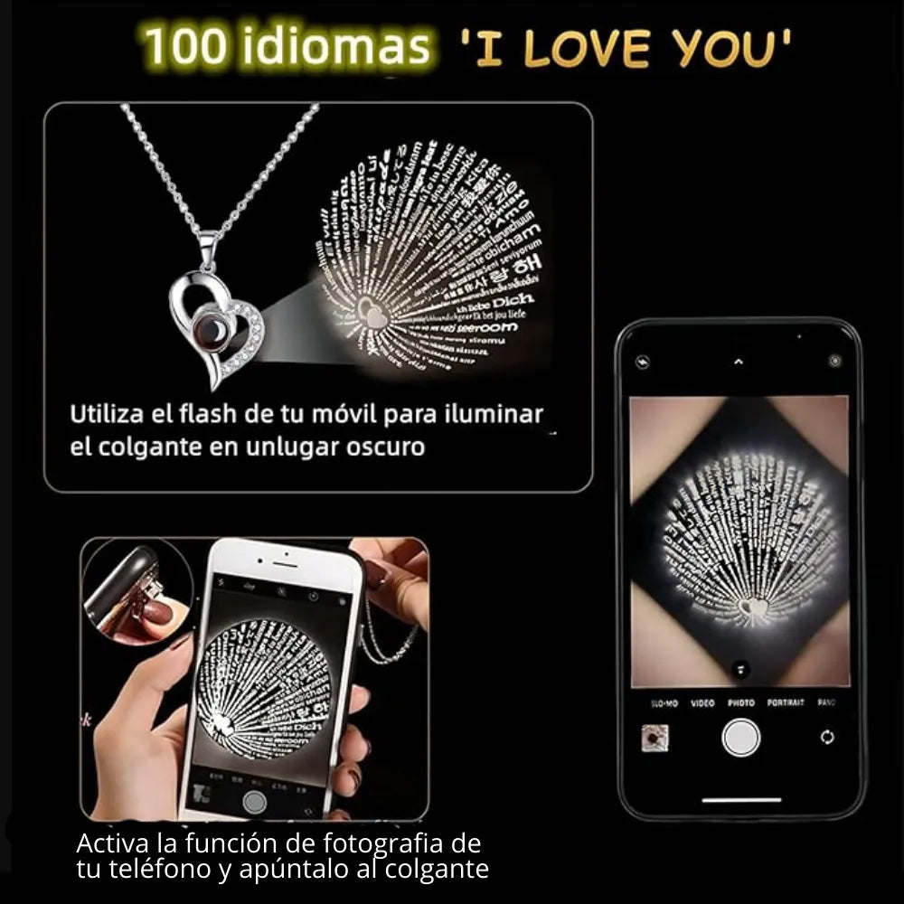 Rosa Eterna Preservada en Mini Joyero de Lujo | Set con Collar de Corazón Gemas Mixtas | Regalo Romántico para Aniversario, Cumpleaños y Día de la Madre | Caja de Terciopelo Elegante