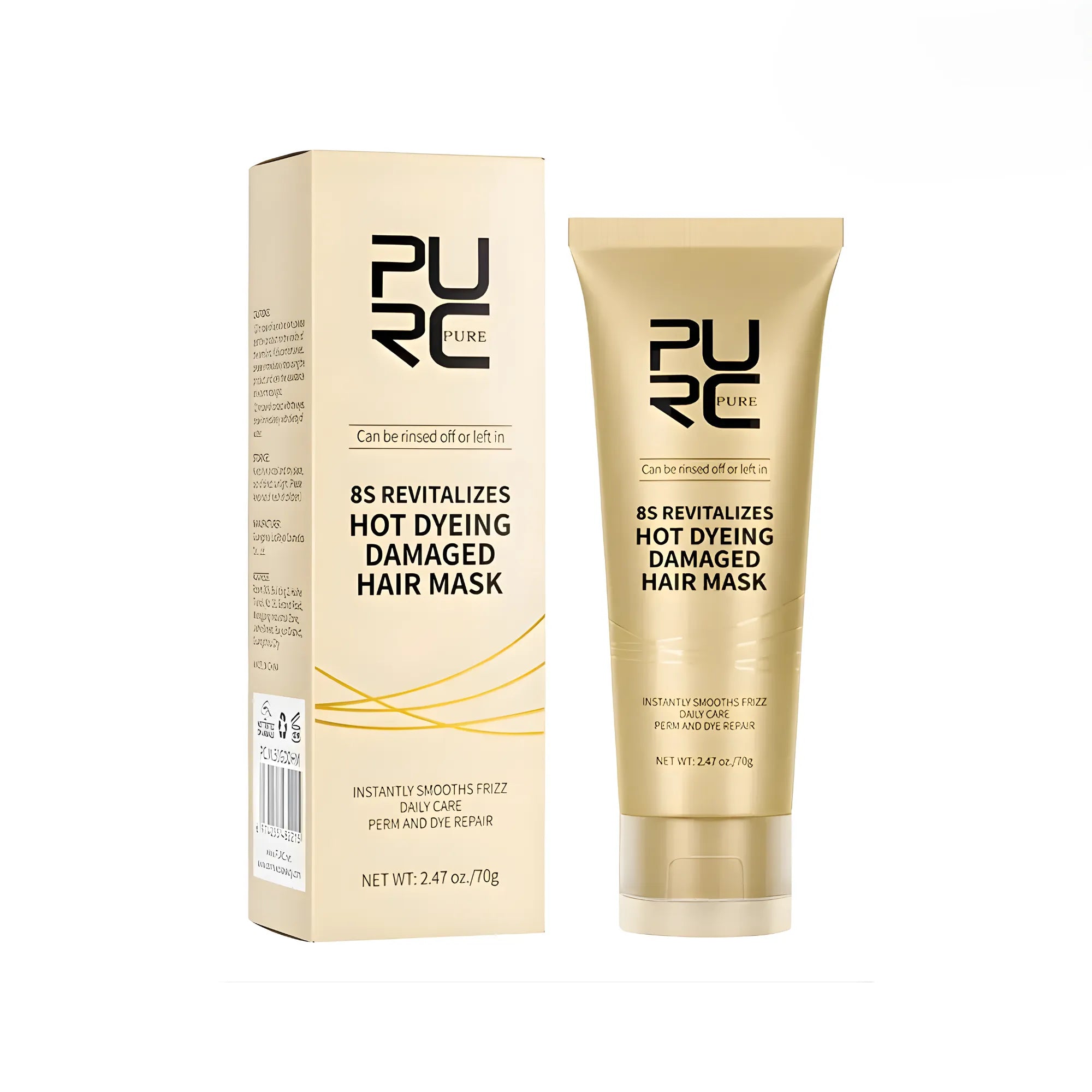 Mascarilla de Keratina Profesional "Adiós Esponjado" | Reparación Profunda en 8 Segundos | Con 15 Aminoácidos y Proteína Hidrolizada | Para Cabello Dañado y Teñido