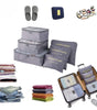 Set Kit Organizador de Viaje 6 Piezas | Cubos de Embalaje en Tela Oxford Duradera para Maletas y Equipaje de Mano