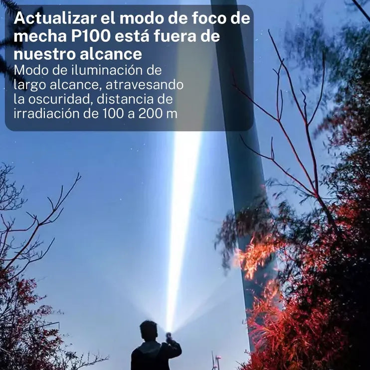 Linterna Martillo de Seguridad 4-en-1 | Powerbank Portátil, Rompe Vidrios y Cortador de Cinturón | Carga USB e Imanes de Sujeción