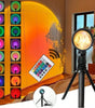 Lámpara de Puesta de Sol Inteligente Nexiora | Proyector Sunset con App y Control Remoto | 16 Colores RGB Ilimitados | Sincronización con Música y Micrófono | Temporizador Programable | Ideal para TikTok, YouTube y Decoración Estética