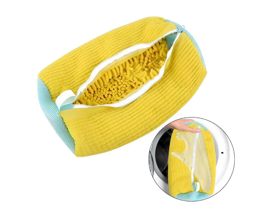 Bolsa Protectora para Lavar Tenis en Lavadora | Tela de Chenilla Premium, Limpieza 360º y Diseño Anti-Deformación