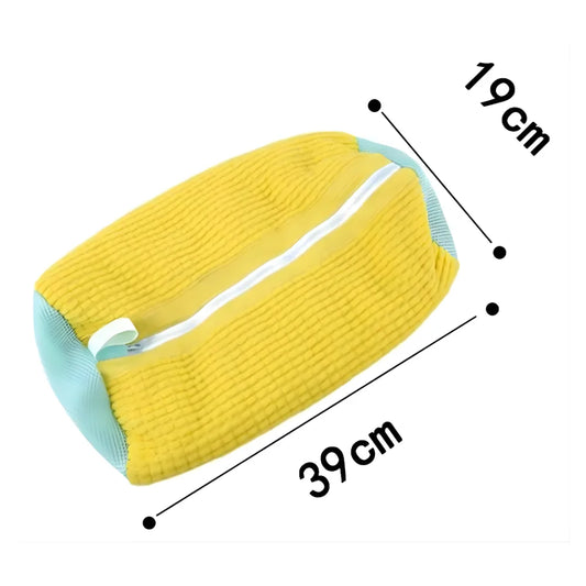Bolsa Protectora para Lavar Tenis en Lavadora | Tela de Chenilla Premium, Limpieza 360º y Diseño Anti-Deformación