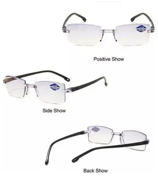 Kit 2x1 Lentes Bifocales TR90 de Autograduación | Filtro Anti Luz Azul y Protección UV | Marcos Flexibles y Resistentes para Lectura y Computadora