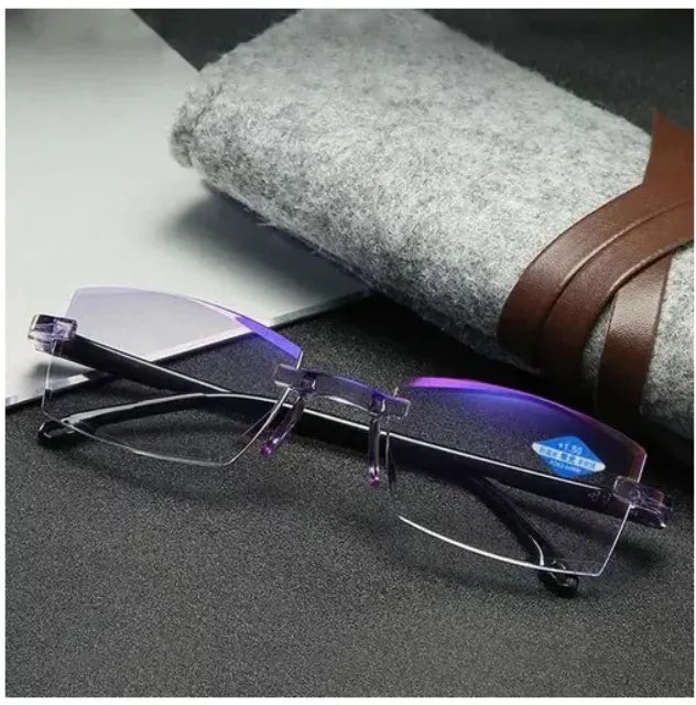 Kit 2x1 Lentes Bifocales TR90 de Autograduación | Filtro Anti Luz Azul y Protección UV | Marcos Flexibles y Resistentes para Lectura y Computadora