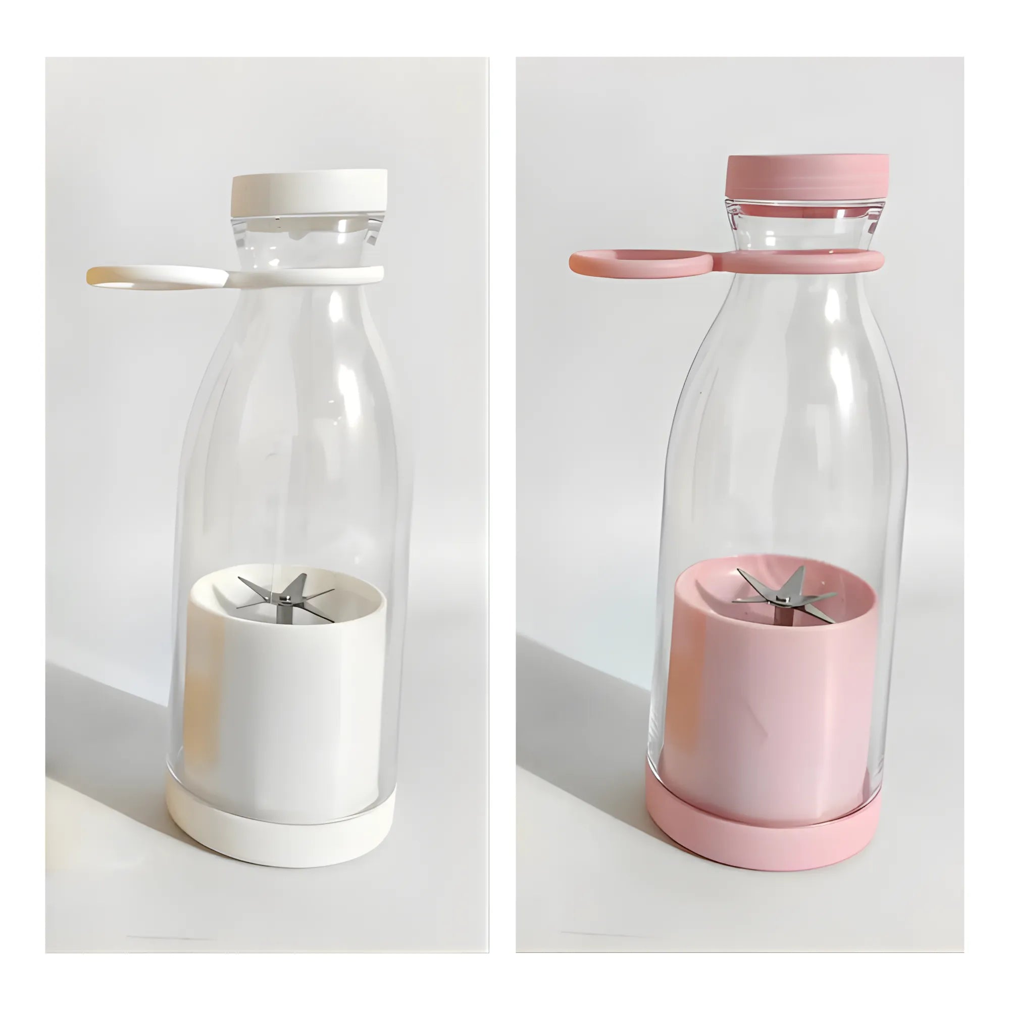 Licuadora Portátil Recargable USB 380ml | Batidora Personal con 4 Cuchillas de Acero Inoxidable | Mezclador de Frutas y Jugos para Viajes, Gimnasio y Oficina