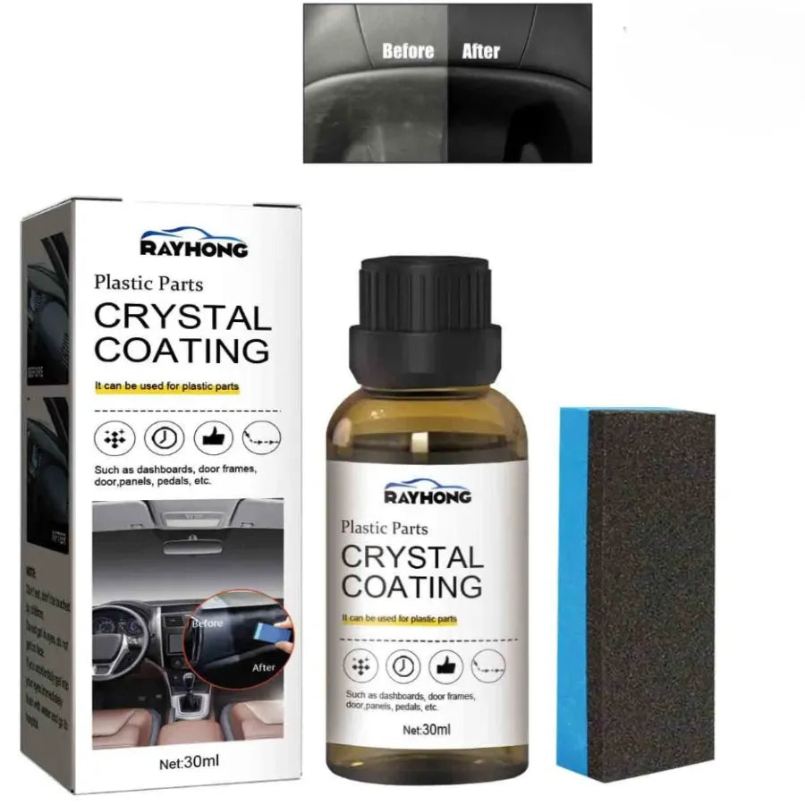 Restaurador de Plásticos y Revestimiento Cerámico para Auto | Efecto Hidrofóbico, Brillo Espejo y Protección UV Duradera