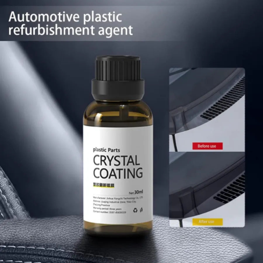 Restaurador de Plásticos y Revestimiento Cerámico para Auto | Efecto Hidrofóbico, Brillo Espejo y Protección UV Duradera
