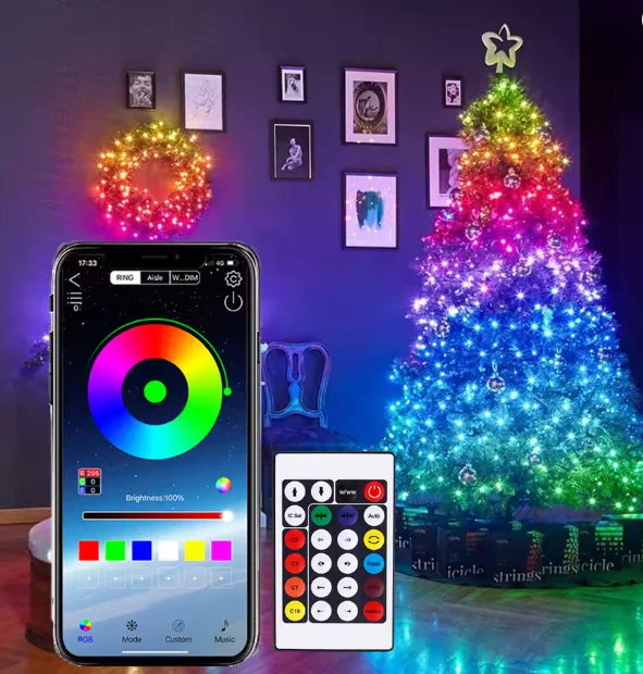 Luces LED Smart Serie 5m Bluetooth | Tira SMD de Alta Intensidad, Control por App y Alimentación USB