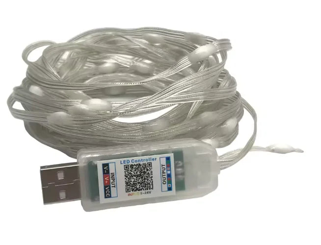 Luces LED Smart Serie 5m Bluetooth | Tira SMD de Alta Intensidad, Control por App y Alimentación USB