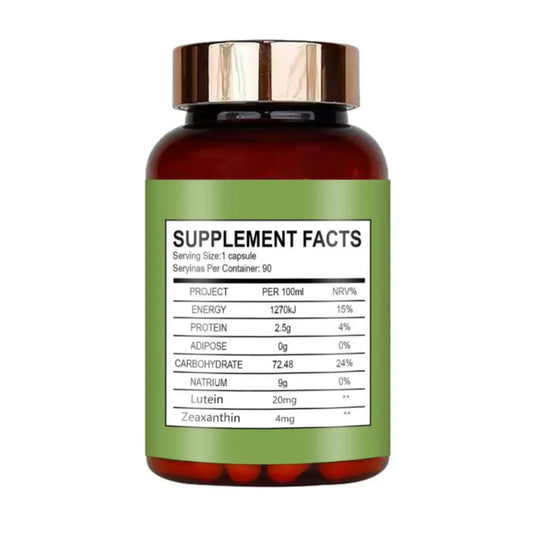 Suplemento de Luteína y Zeaxantina 90 Cápsulas | Vitaminas Oculares C, E y Zinc | Protección contra Luz Azul y Fatiga Ocular por Pantallas | Apoyo Antioxidante para Ojos Secos y Salud Visual