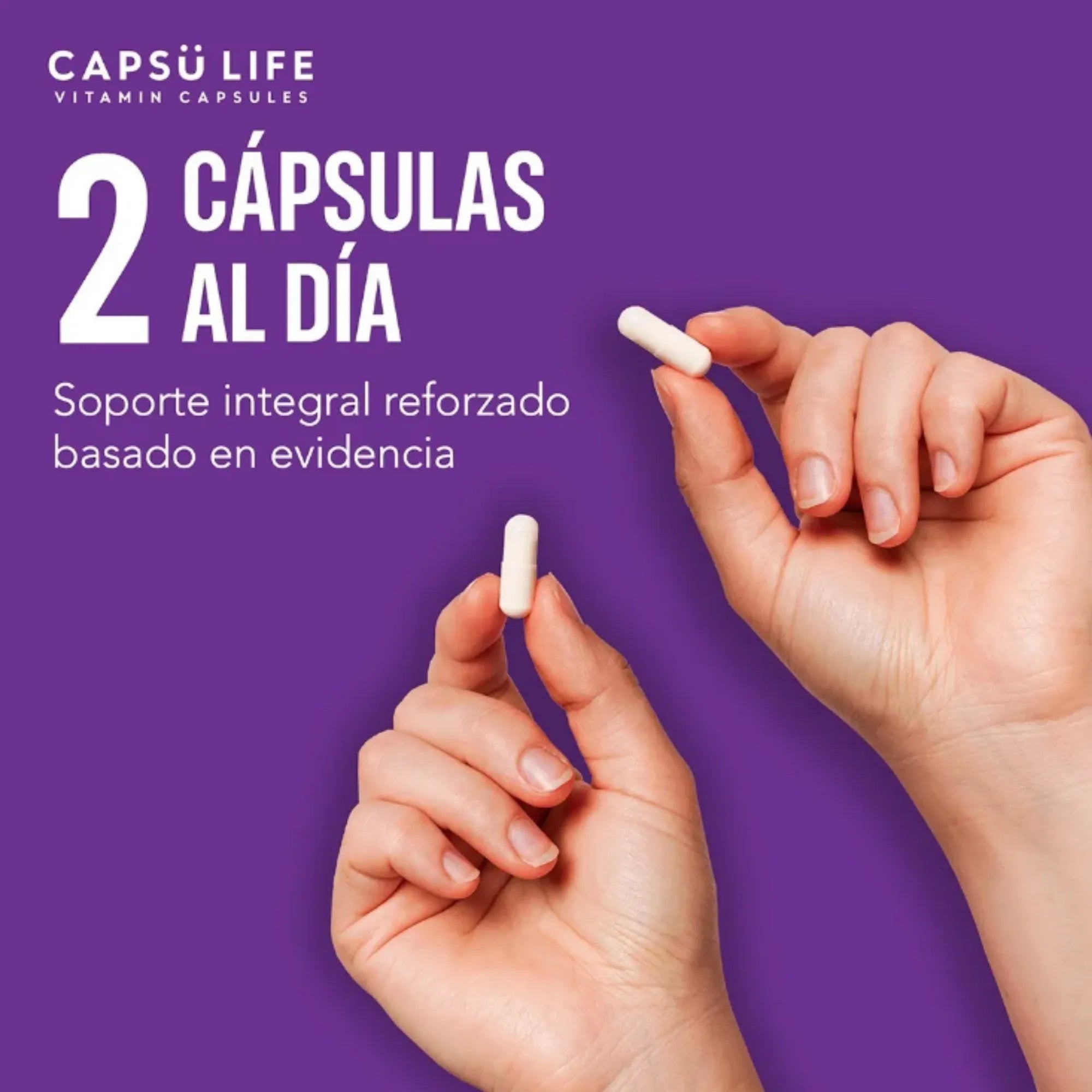 Magnesio Complex + Gummy Life 60 Cápsulas | Fórmula Avanzada de 5 Fuentes de Magnesio con Vitaminas B y C | Citrato, Glicinato y L-Treonato | Soporte para Sistema Nervioso, Energía y Músculos | 1,000 mg por Cápsula