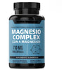 Suplemento Magnesio Complex 60 Cápsulas | Fórmula de Alta Absorción para Relajación Muscular y Calidad del Sueño | Alivio Natural del Estreñimiento y Migrañas | Apoyo para el Síndrome Premenstrual