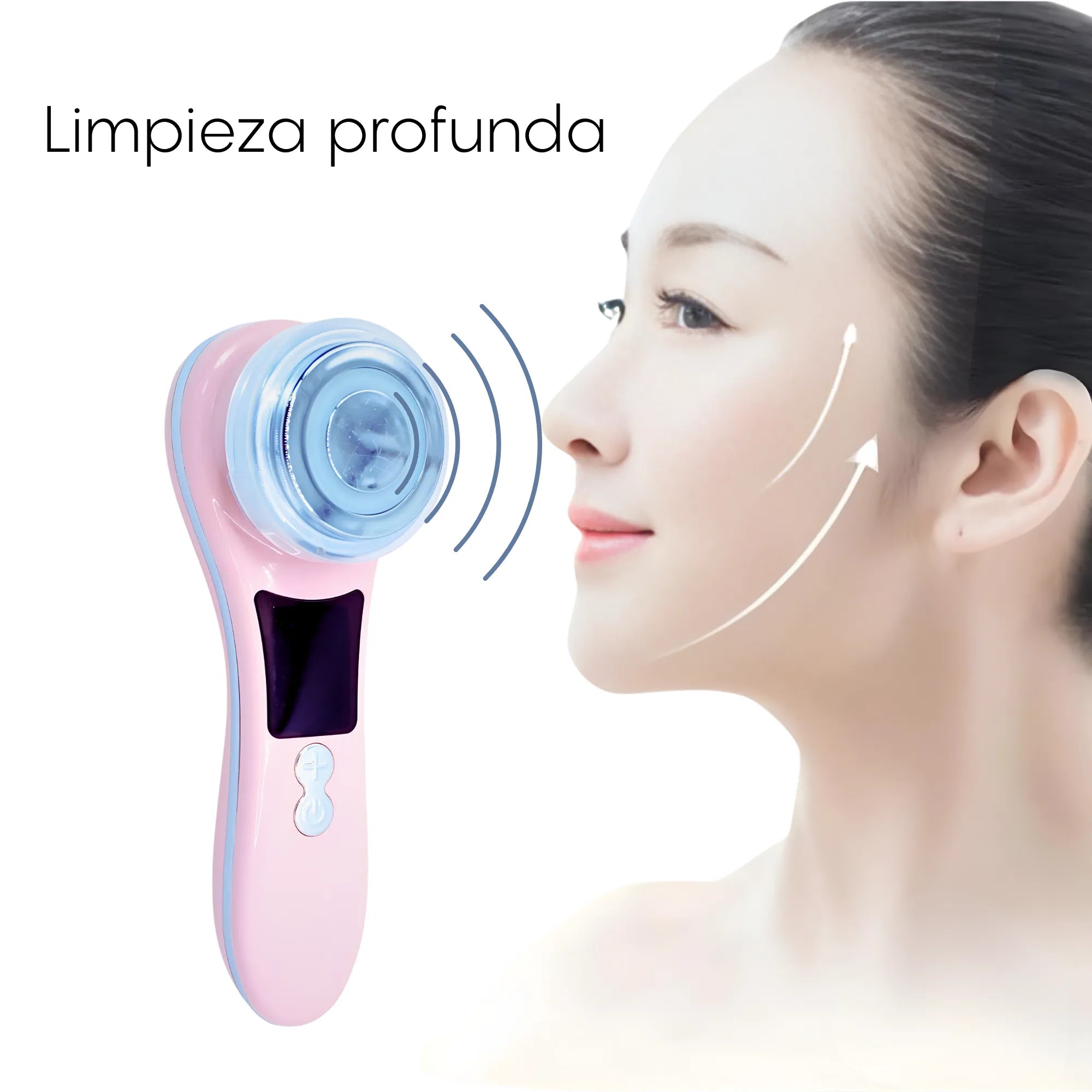 Masajeador Facial Rejuvenecedor de Fotón Nexiora | Dispositivo de Terapia de Luz LED Roja y Azul con Masaje Térmico 45°C | Tratamiento Anti-Arrugas, Lifting y Estimulador de Colágeno | Cuidado Facial Portátil y Ergonómico