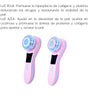Masajeador Facial Rejuvenecedor de Fotón Nexiora | Dispositivo de Terapia de Luz LED Roja y Azul con Masaje Térmico 45°C | Tratamiento Anti-Arrugas, Lifting y Estimulador de Colágeno | Cuidado Facial Portátil y Ergonómico