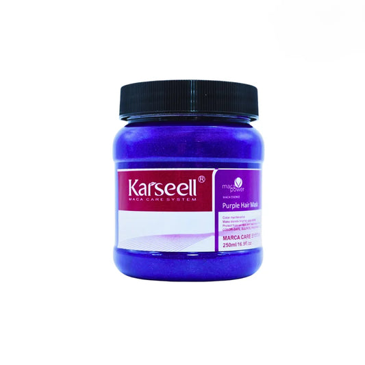 Mascarilla Morada Karseell con Colágeno | Reparador Capilar Intensivo para Cabello Maltratado, Seco y con Frizz