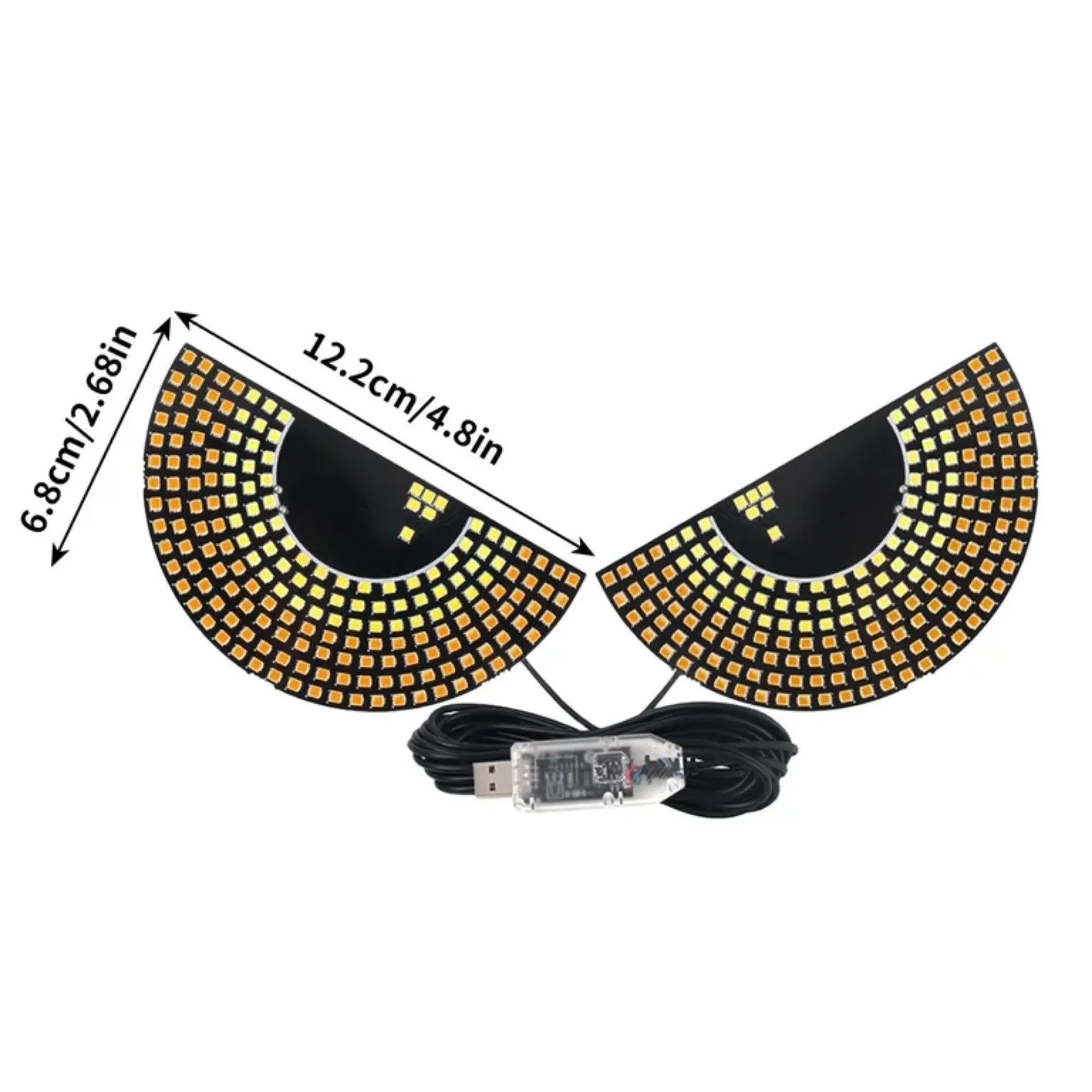 Ojos LED USB Devil Eyes para Coche | Iluminación de Faros Estilo Ojo de Diablo | Conexión USB Plug & Play Universal | Diseño de Bajo Consumo y Alta Disipación de Calor | Accesorio de Tuning Exterior