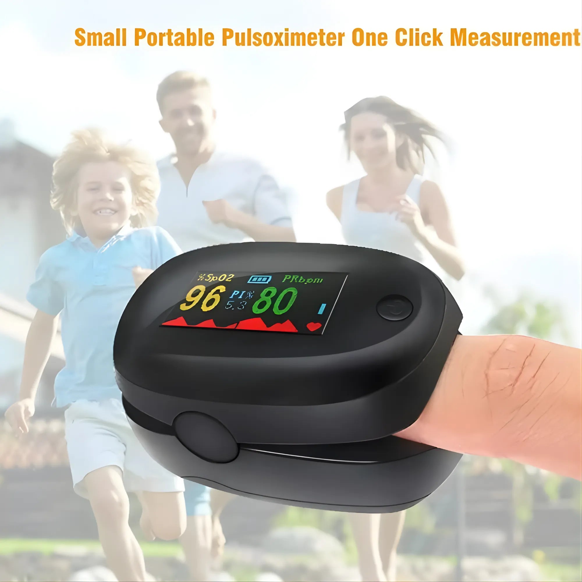 Oxímetro de Dedo Profesional Oxivida | Medidor de Oxígeno en Sangre (SpO2) y Frecuencia Cardíaca con Apagado Automático