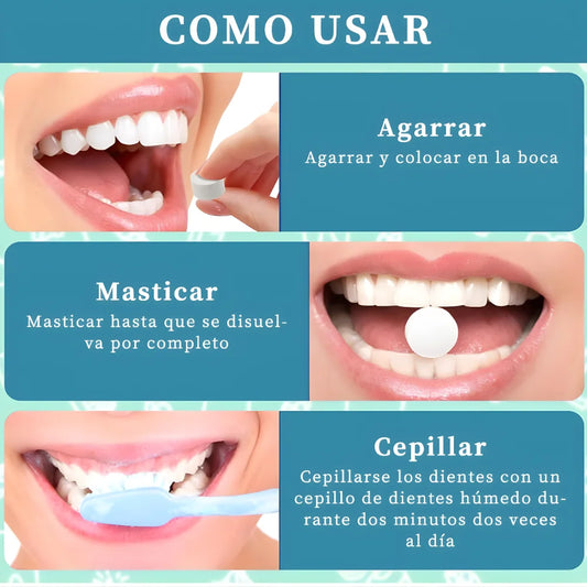 Tabletas de Pasta Dental Nobs x62 | Minerales Remineralizantes, Sin Flúor, Sabor Menta y Formato de Viaje Eco-Friendly