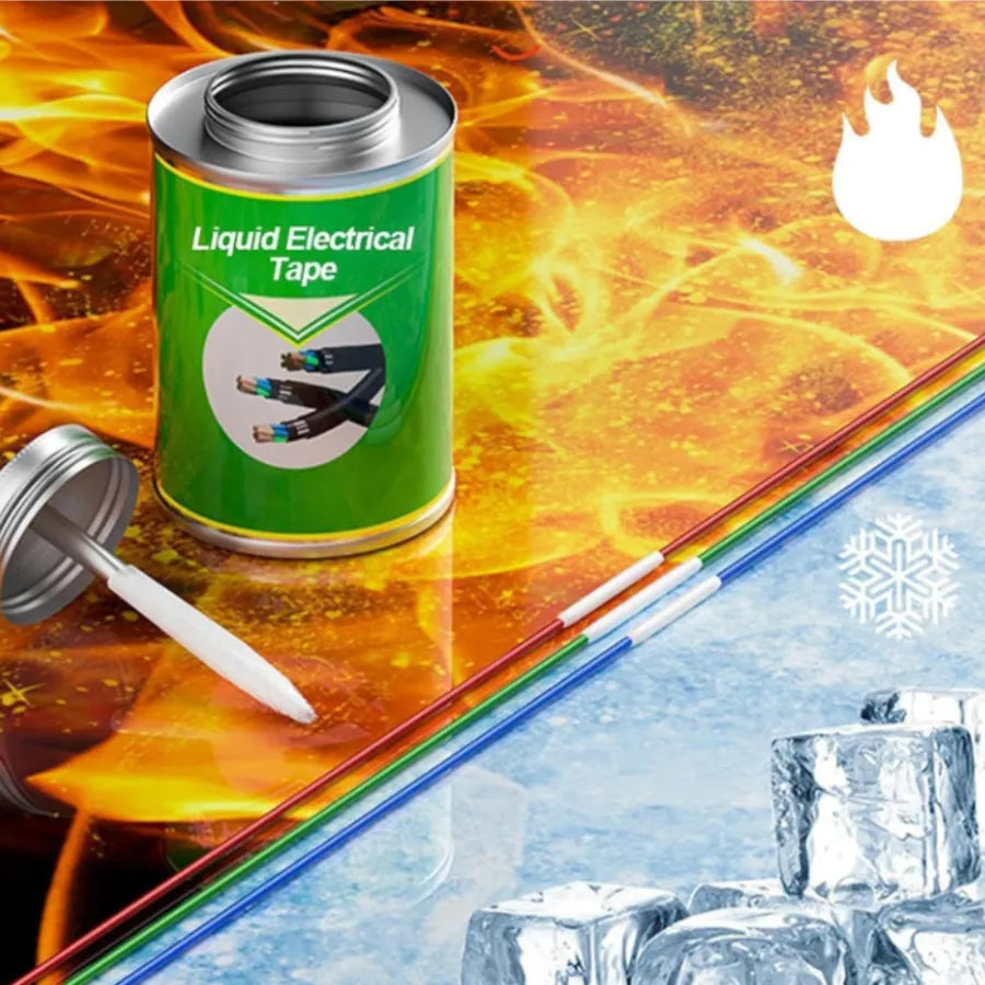 Cinta Eléctrica Líquida Aislante | Sellador Flexible y Resistente al Calor para Cables y Conexiones | Protección Dieléctrica Profesional