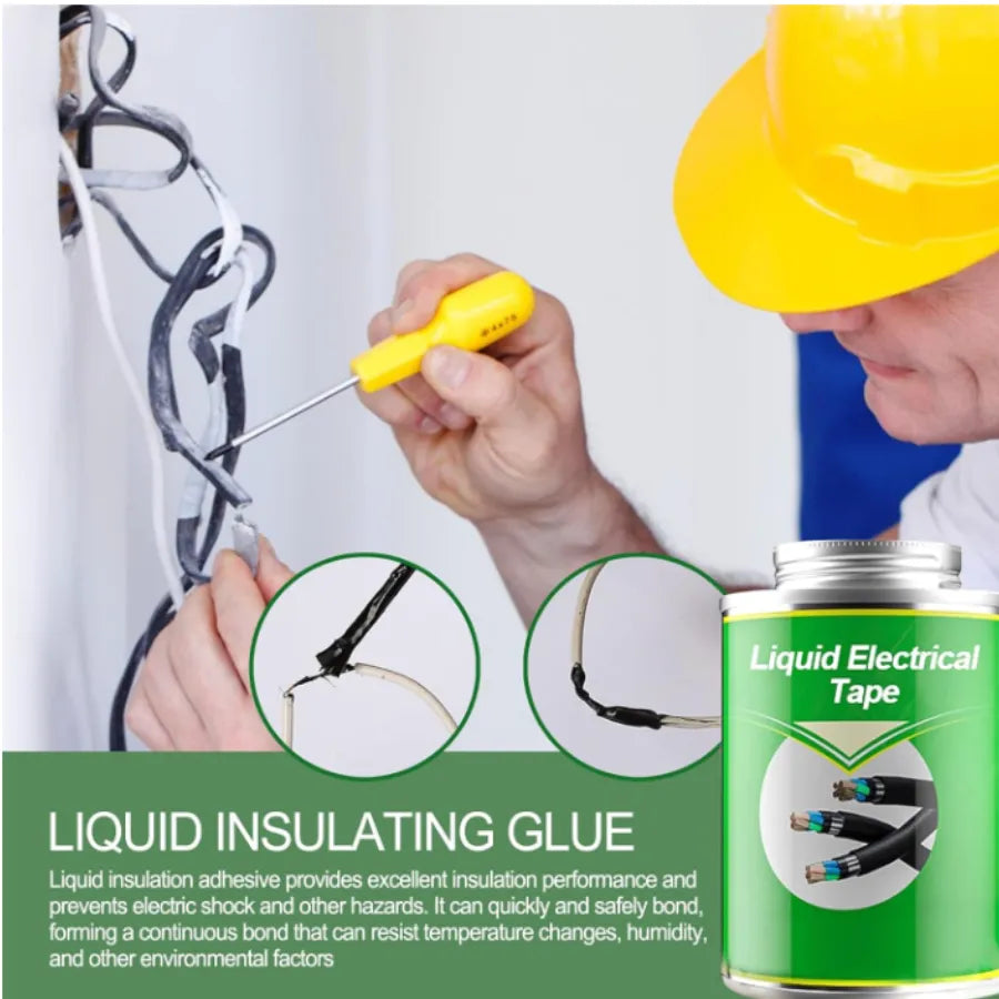 Cinta Eléctrica Líquida Aislante | Sellador Flexible y Resistente al Calor para Cables y Conexiones | Protección Dieléctrica Profesional