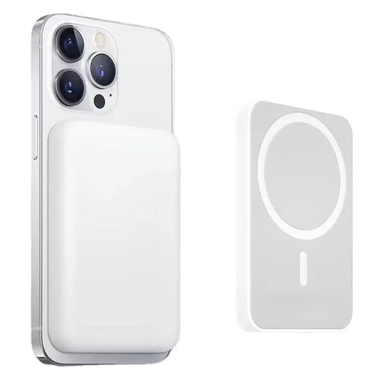 Powerbank MagSafe 5000mAh para iPhone 12/13/14/15 | Cargador Portátil Inalámbrico de Carga Rápida 18W | Batería Magnética con Pantalla LED y Protección Inteligente