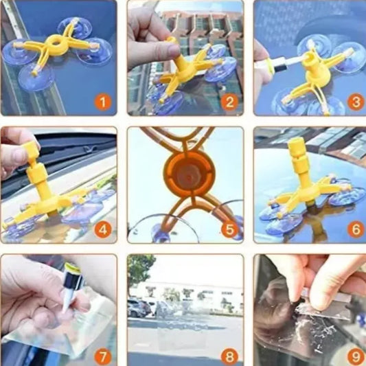 Kit Reparador de Parabrisas y Cristales de Auto | Resina de Reparación Invisible para Vidrio Laminado | Solución Antigrietas Profesional