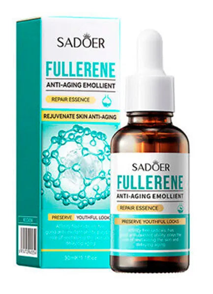 Serum Antiarrugas Facial Fullerene 30ml | Rejuvenecedor Intensivo, Minimizador de Poros y Ácido Hialurónico Hidratante