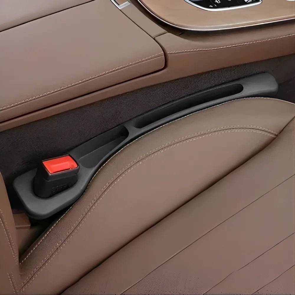 Kit x2 Rellenos para Hueco de Asiento de Carro | Organizador Anti-Caída Universal | Bloqueador de Espacios para Celular, Llaves y Monedas | Negro Elegante