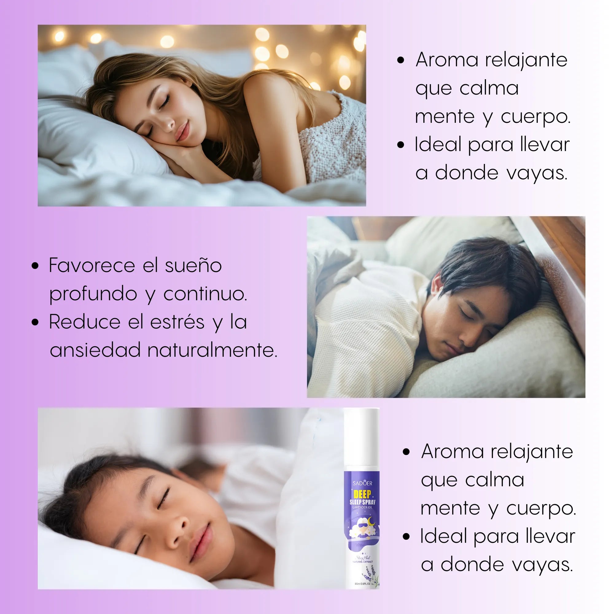 Aceite Esencial Sleep Ball Roll-On | Relajante Antiestrés, Auxiliar para Sueño Profundo y Alivio de Ansiedad 8.5cm