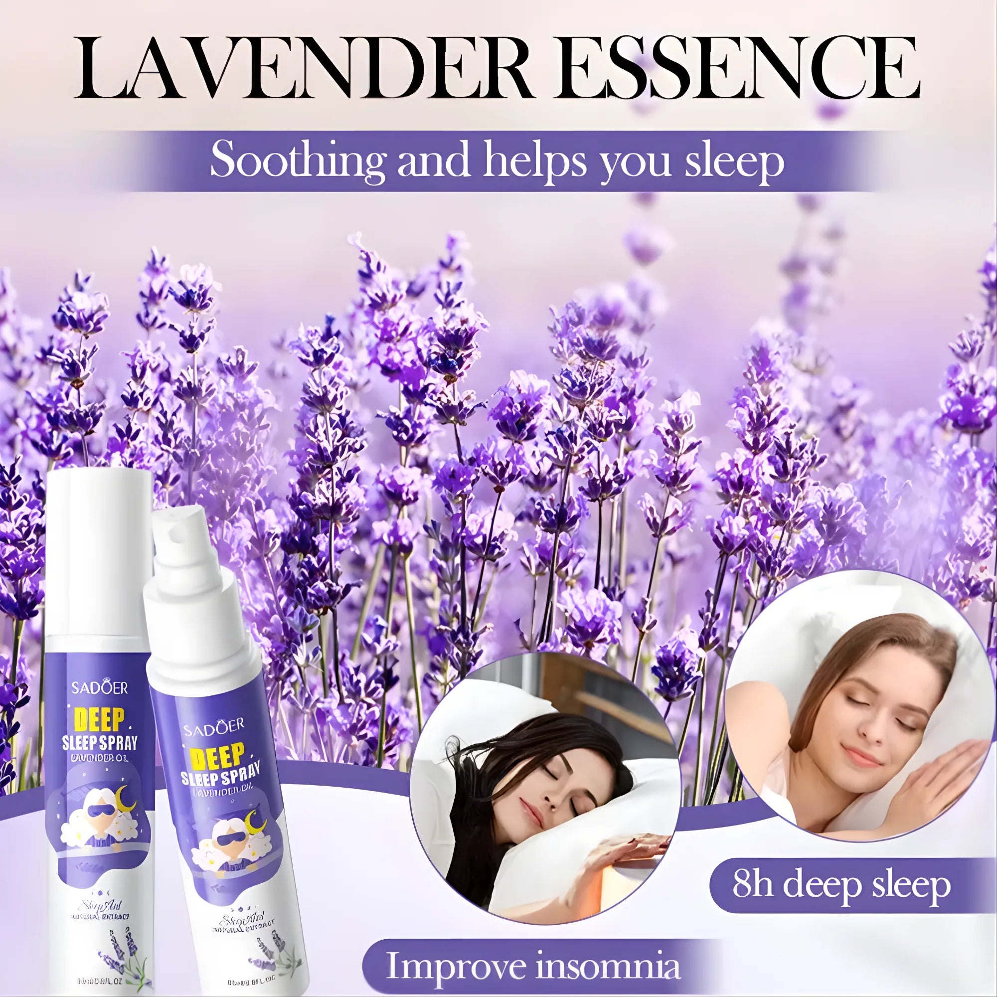 Aceite Esencial Sleep Ball Roll-On | Relajante Antiestrés, Auxiliar para Sueño Profundo y Alivio de Ansiedad 8.5cm