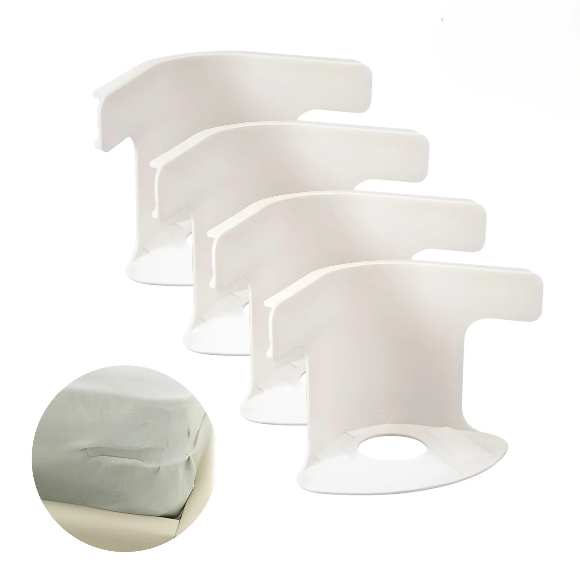 Kit de 4 Tensores Ajustables para Sábanas | Sujetadores Antideslizantes de Alta Resistencia | Sistema de Fijación para Colchones de 15-30cm | Mantén tu Cama Siempre Perfecta y Sin Arrugas