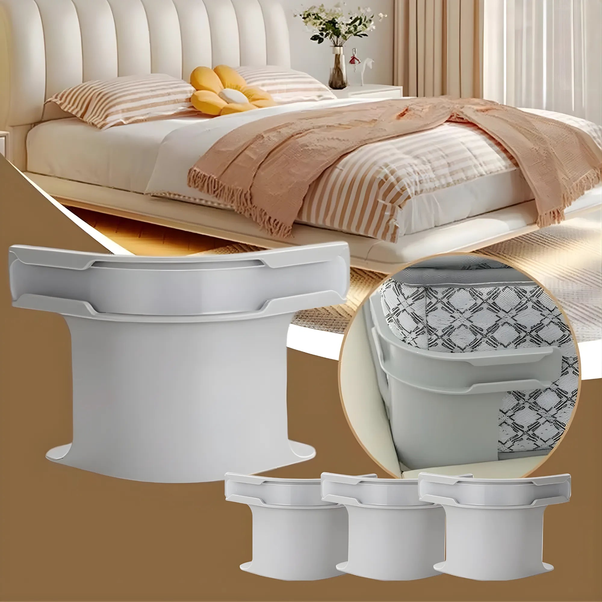 Kit de 4 Tensores Ajustables para Sábanas | Sujetadores Antideslizantes de Alta Resistencia | Sistema de Fijación para Colchones de 15-30cm | Mantén tu Cama Siempre Perfecta y Sin Arrugas