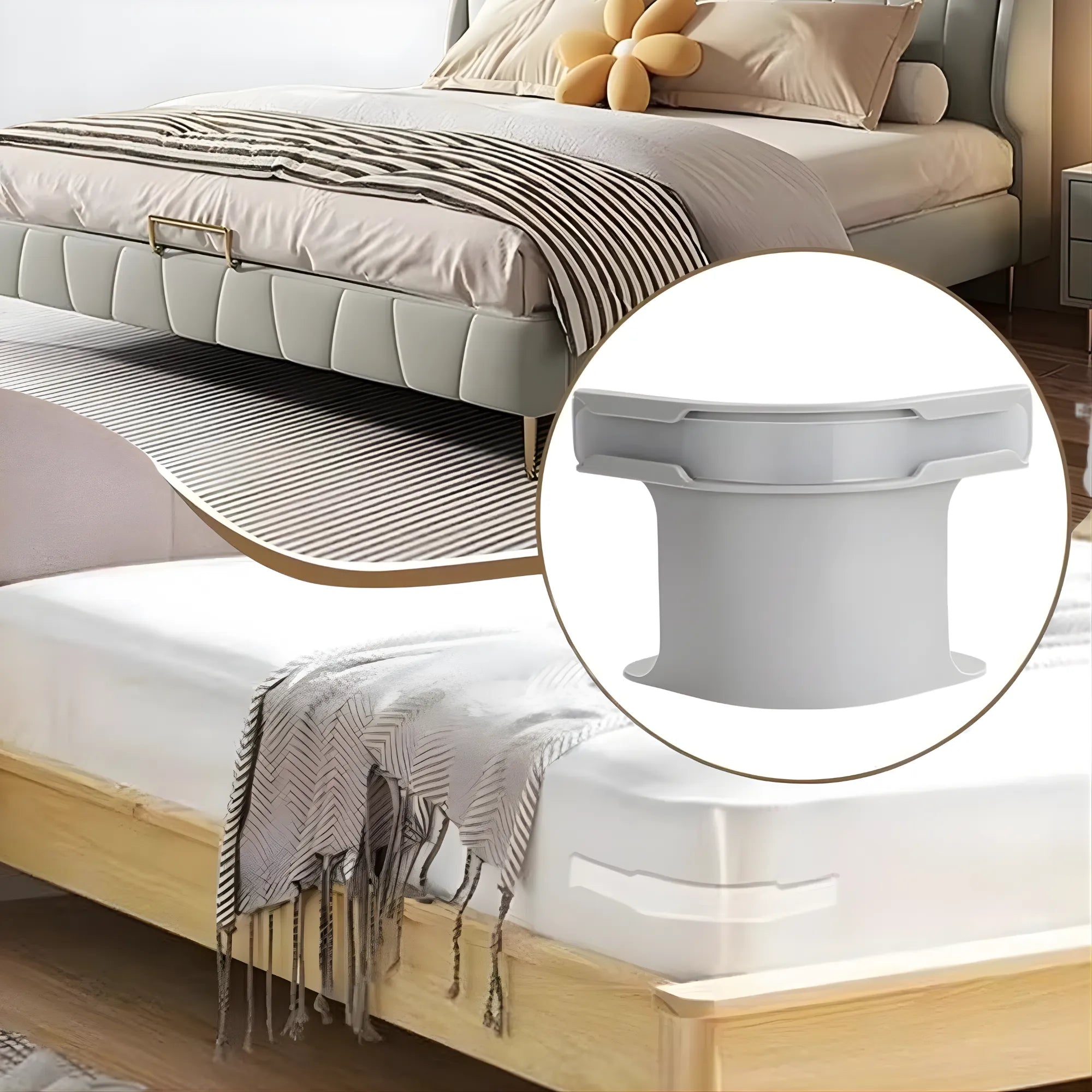 Kit de 4 Tensores Ajustables para Sábanas | Sujetadores Antideslizantes de Alta Resistencia | Sistema de Fijación para Colchones de 15-30cm | Mantén tu Cama Siempre Perfecta y Sin Arrugas