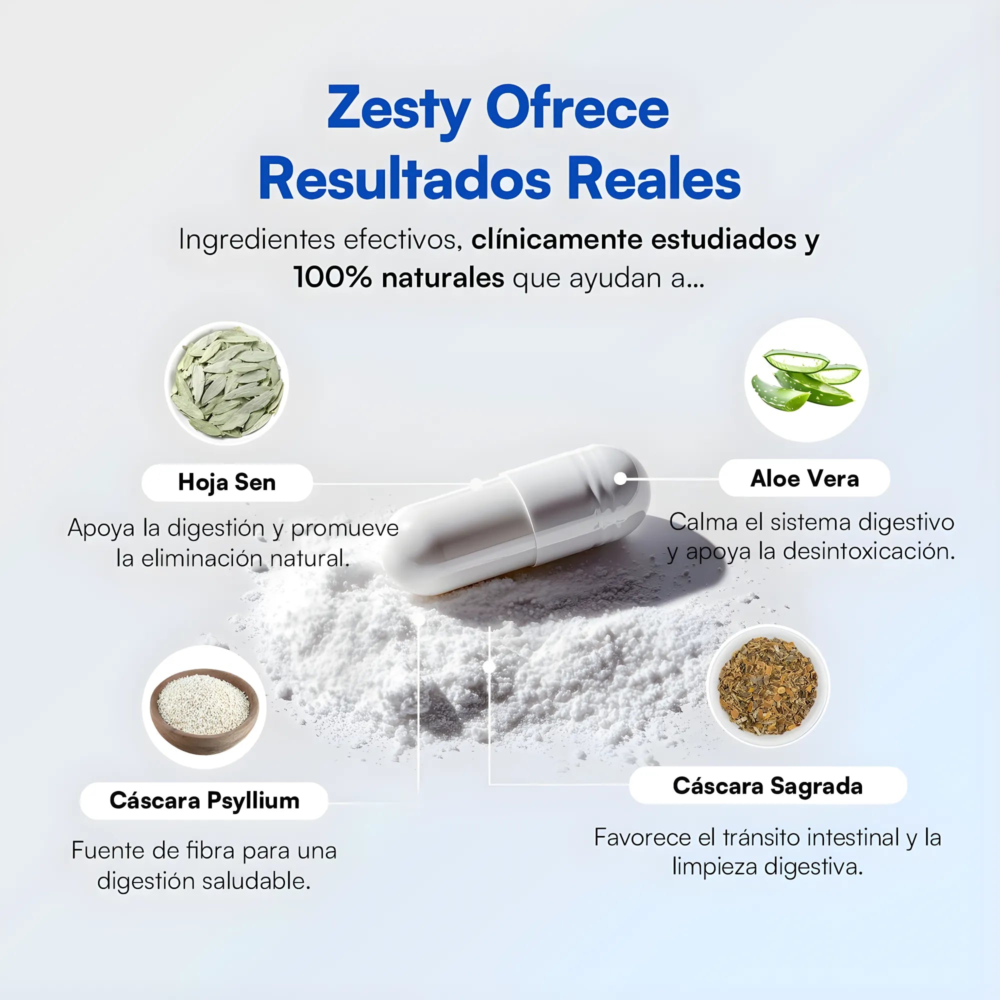 Suplemento Zesty Cleanse 15 Días | Limpieza Digestiva Natural 30 Cápsulas | Detox Vegetal para Bienestar Intestinal y Sensación de Ligereza | Fórmula de Origen Natural