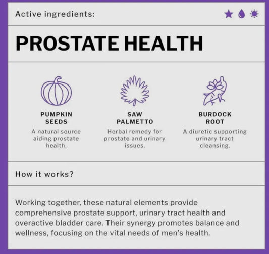 Suplemento Prostate Health 60 Cápsulas | Soporte para la Salud Prostática y Equilibrio Urinario | Con Licopeno Estandarizado al 5% | Potente Acción Antioxidante Masculina | Bienestar Integral Nexiora
